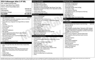 2024 Volkswagen Atlas 2.0T SEL