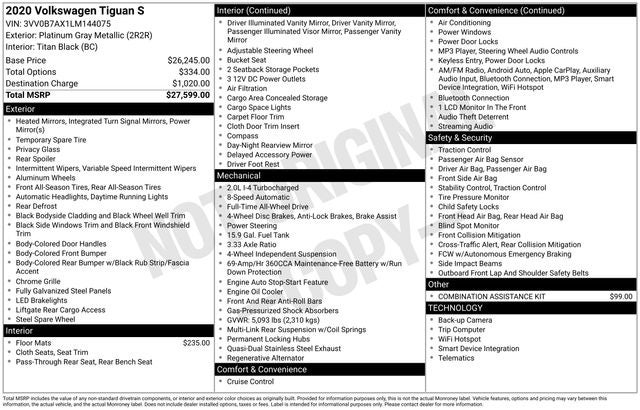 2020 Volkswagen Tiguan S