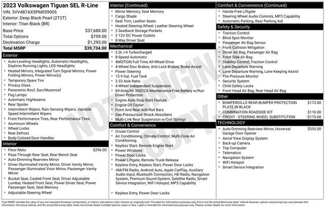 2023 Volkswagen Tiguan SEL R-Line