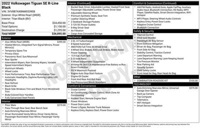 2022 Volkswagen Tiguan SE R-Line Black