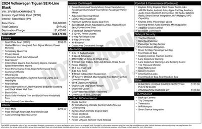 2024 Volkswagen Tiguan SE R-Line Black