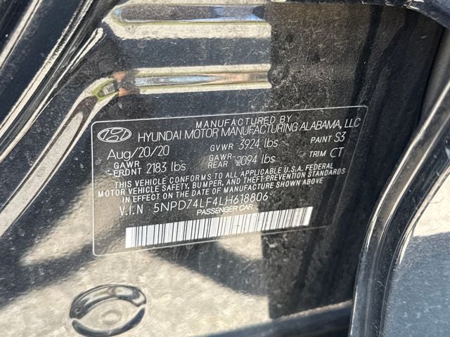 2020 Hyundai Elantra SE