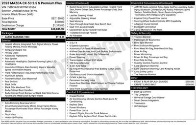 2023 Mazda Mazda CX-50 2.5 S Premium Plus Package