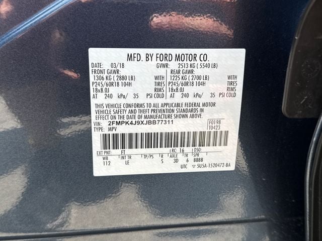 2018 Ford Edge SEL