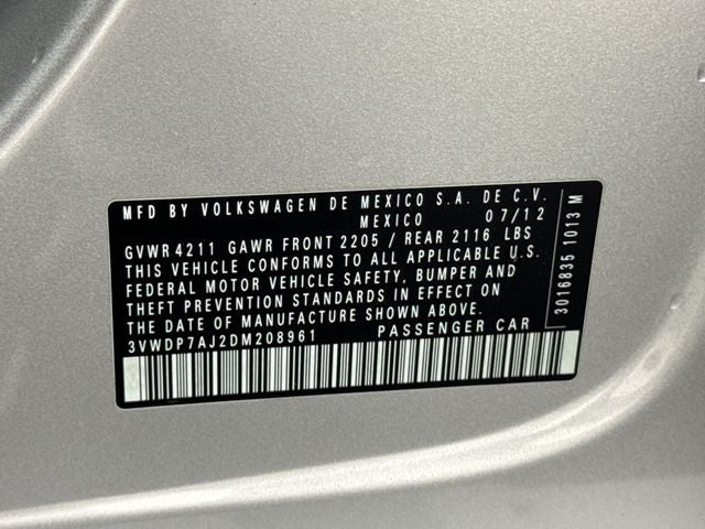 2013 Volkswagen Jetta 2.5L SE Convenience