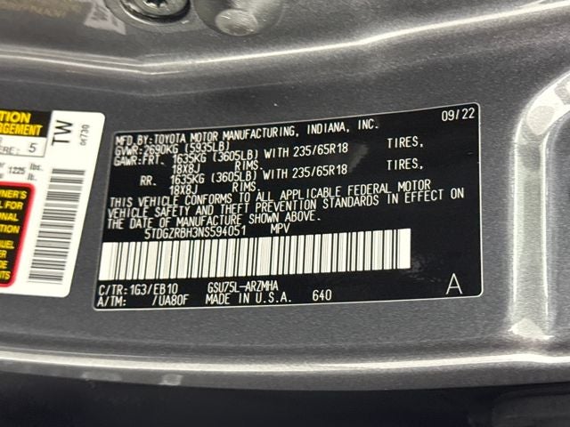 2022 Toyota Highlander XLE