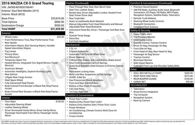 2016 Mazda Mazda CX-5 Grand Touring