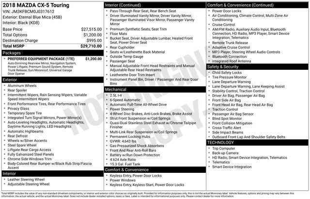 2018 Mazda Mazda CX-5 Touring