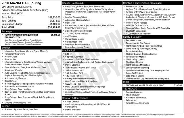 2020 Mazda Mazda CX-5 Touring