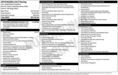 2018 Mazda Mazda CX-5 Touring