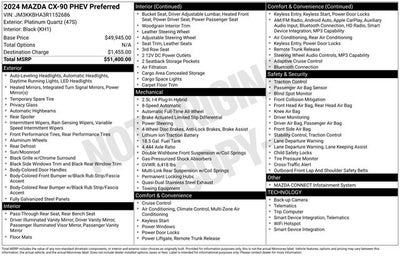 2024 Mazda Mazda CX-90 PHEV Preferred