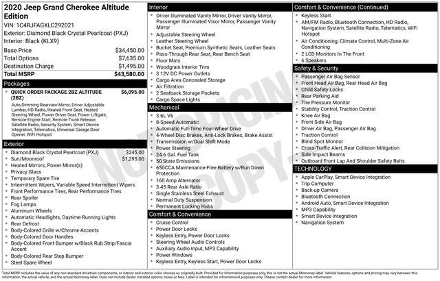 2020 Jeep Grand Cherokee Altitude