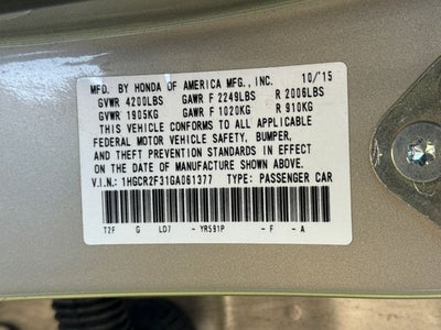 2016 Honda Accord LX
