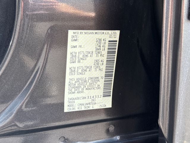 2011 Nissan Titan PRO-4X