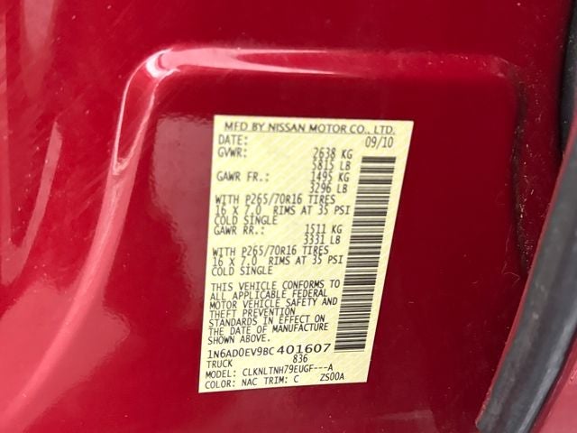 2011 Nissan Frontier SV