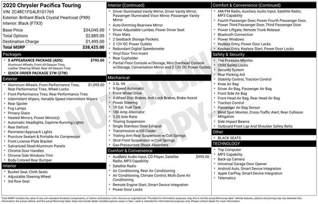 2020 Chrysler Pacifica Touring
