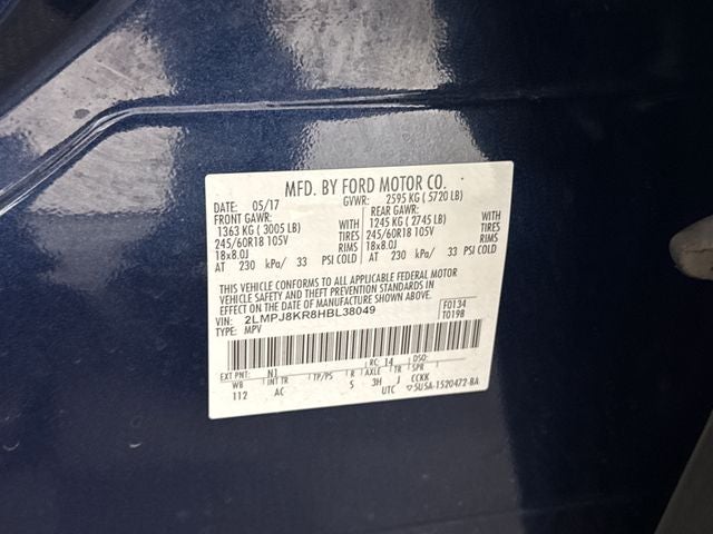 2017 Lincoln MKX Select