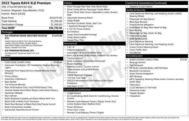 2023 Toyota RAV4 XLE Premium