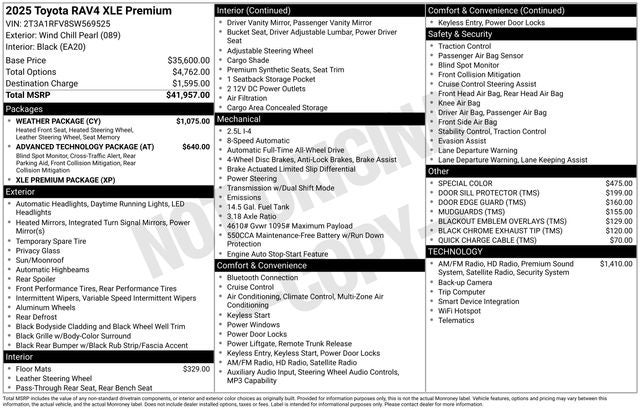2025 Toyota RAV4 XLE Premium