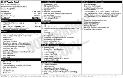 2011 Toyota RAV4 Base