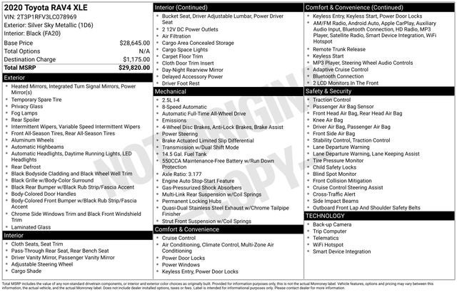 2020 Toyota RAV4 XLE