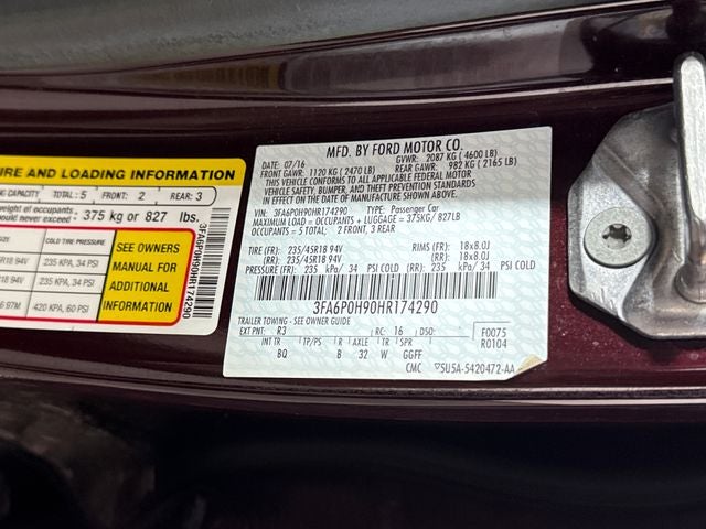 2017 Ford Fusion SE