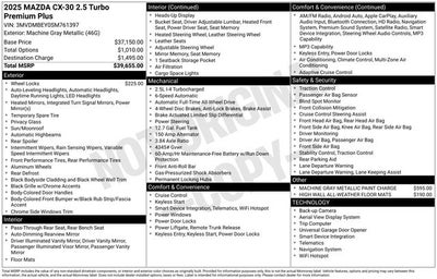 2025 Mazda Mazda CX-30 2.5 Turbo Premium Plus Package w/Premium Plus Package