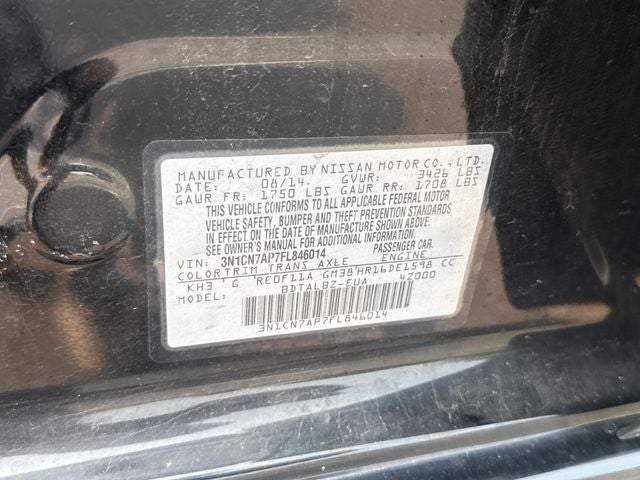 2015 Nissan Versa 1.6 SV