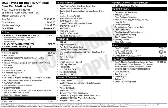 2023 Toyota Tacoma TRD Off-Road V6