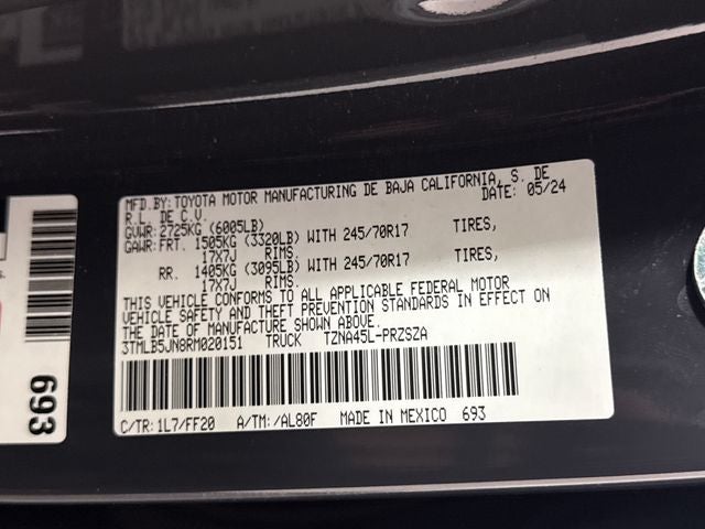 2024 Toyota Tacoma SR5