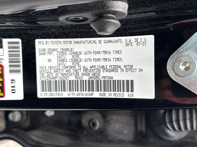 2023 Toyota Tacoma SR V6