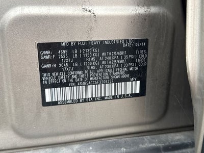 2015 Subaru Outback 2.5i Premium