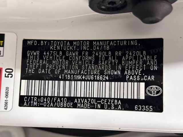 2018 Toyota Camry L