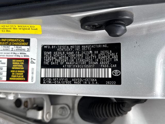 2012 Toyota Camry SE