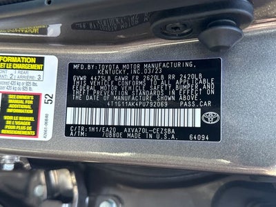 2023 Toyota Camry SE