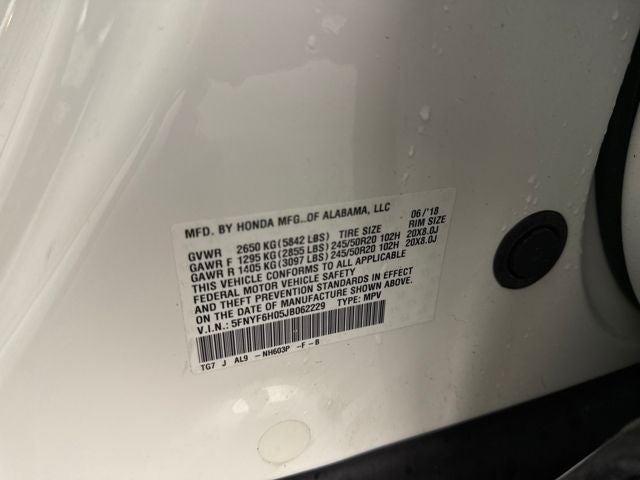 2018 Honda Pilot Elite