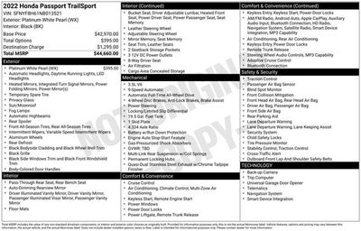 2022 Honda Passport TrailSport