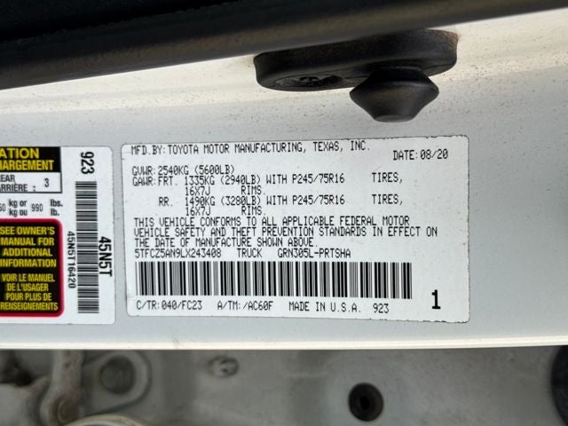 2020 Toyota Tacoma SR5 V6