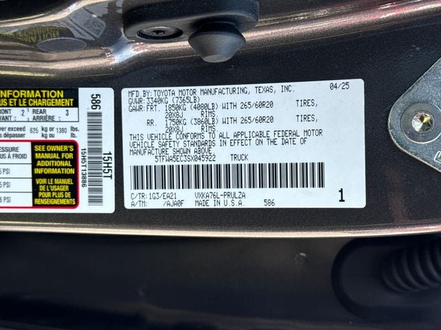 2025 Toyota Tundra Limited