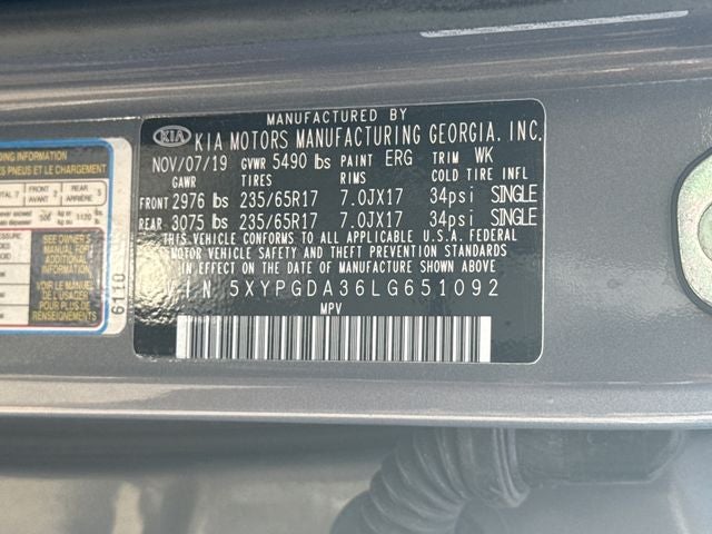 2020 Kia Sorento LX