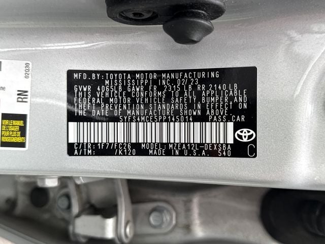 2023 Toyota Corolla SE