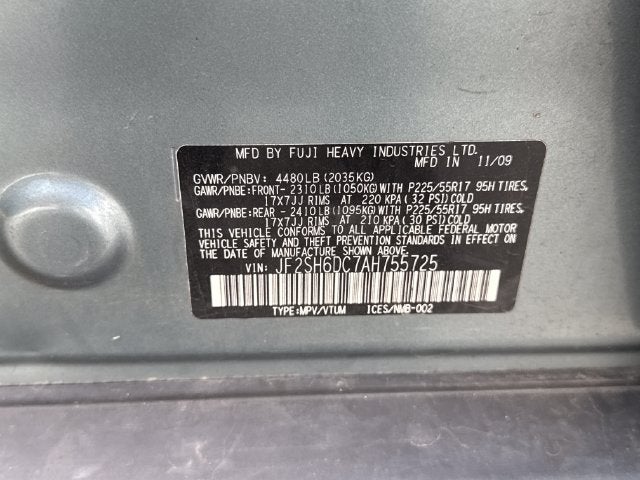 2010 Subaru Forester 2.5X Limited