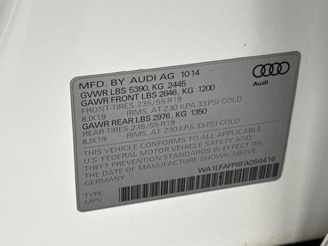 2015 Audi Q5 2.0T Premium Plus quattro