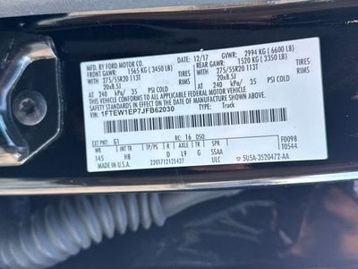 2018 Ford F-150 Lariat