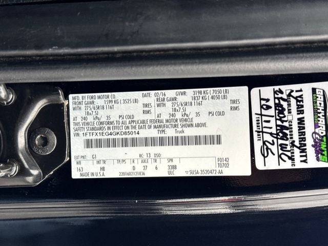 2016 Ford F-150 Lariat