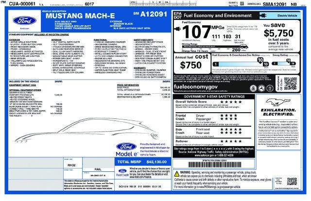 2025 Ford Mustang Mach-E Select