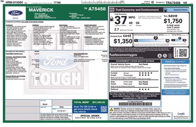 2026 Ford Maverick XLT