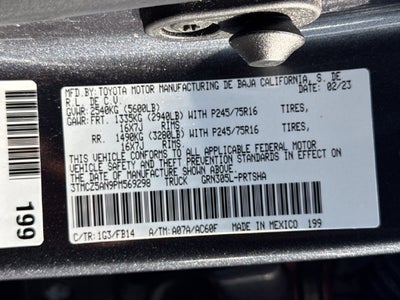 2023 Toyota Tacoma SR V6
