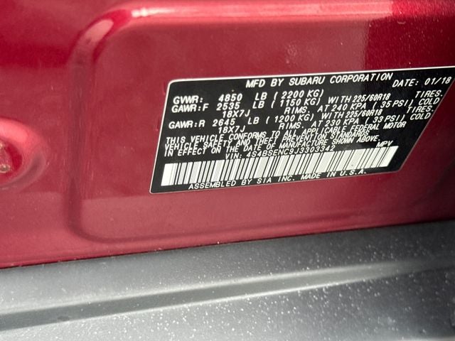 2018 Subaru Outback 3.6R Limited