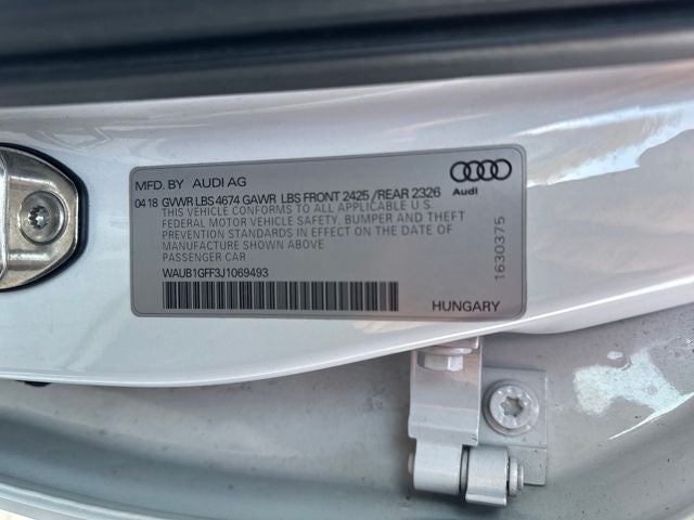 2018 Audi S3 2.0T Premium Plus quattro